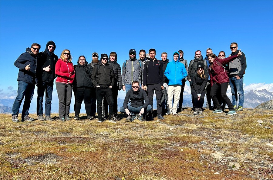 Das ESYON Team in den Bergen